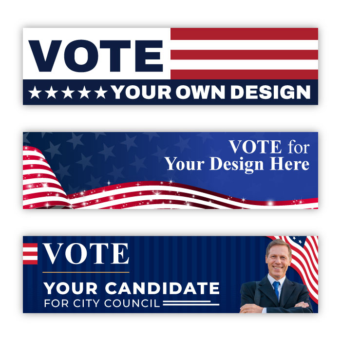 Election Campaign Promotional Flag Pin