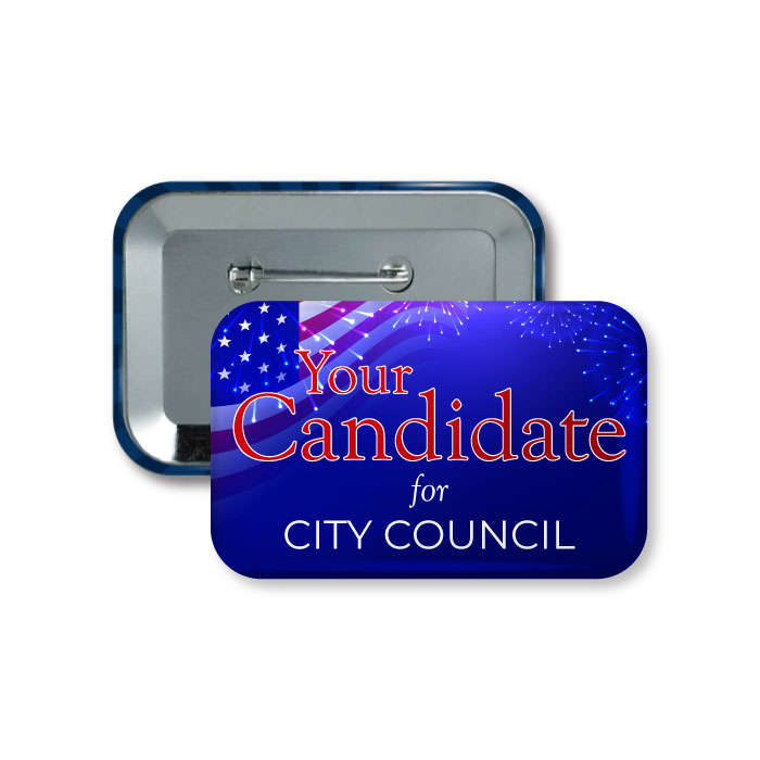 Election Campaign Promotional Buttons and Pins
