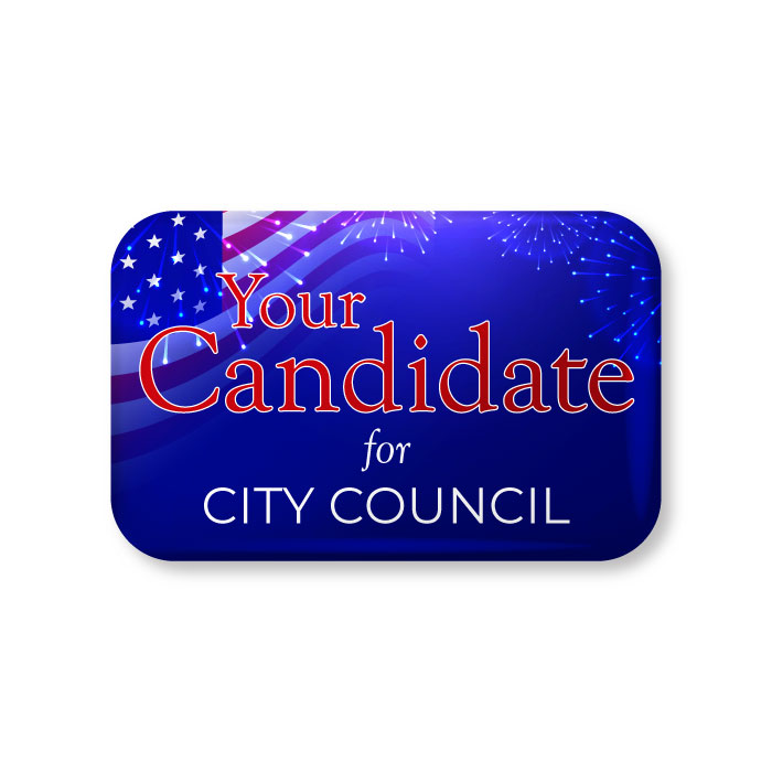 Election Campaign Promotional Buttons and Pins